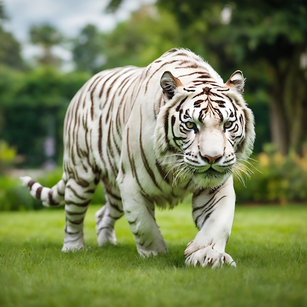 Der majestätische Bengaltiger auf der Jagd