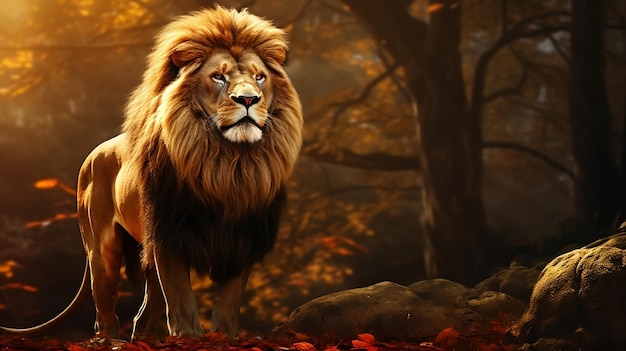 Der majestätische Löwe