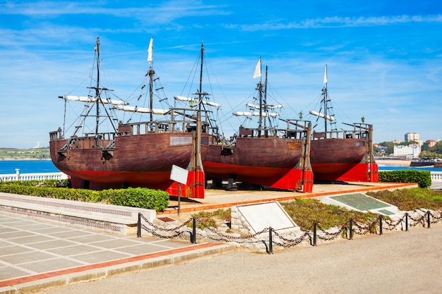 Der Mann und das Meer Schiffsmuseum oder Museo El Hombre y la Mar im Magdalena-Park in Santander, Kantabrien, Spanien