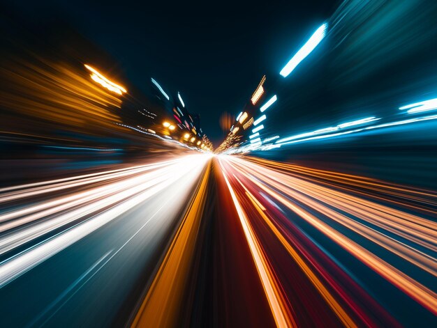 Foto der moderne hintergrund des speed-light-trails