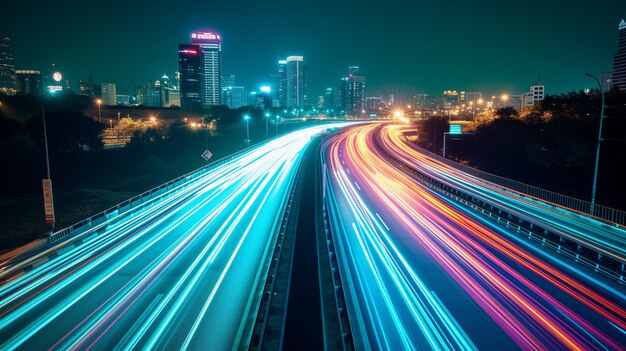 Der moderne Hintergrund des Speed-Light-Trails