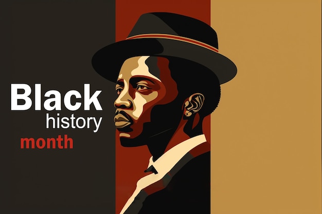Der Monat der schwarzen Geschichte ist ein gefeierter Monat der Illustrationsdesigngrafiken der schwarzen Geschichte