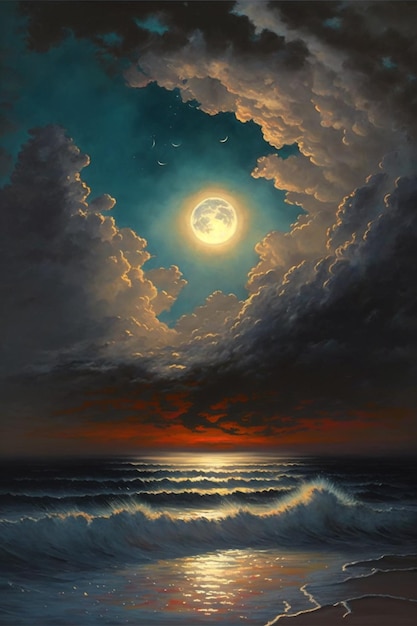 Der Mond und das Meer
