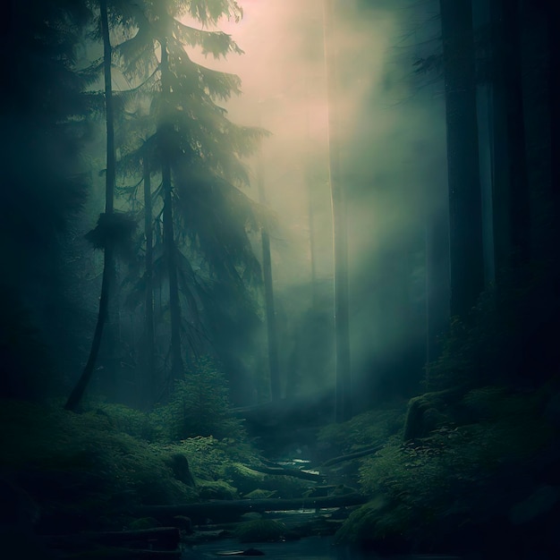 Der mystische kanadische Wald