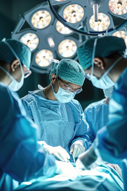 Foto der operationssaal ist ein beweis für die kraft der teamarbeit und der hingabe auf dem gebiet der chirurgie