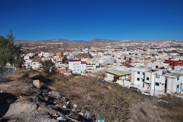 Der Panoramablick auf die Stadt Abha in Saudi-Arabien