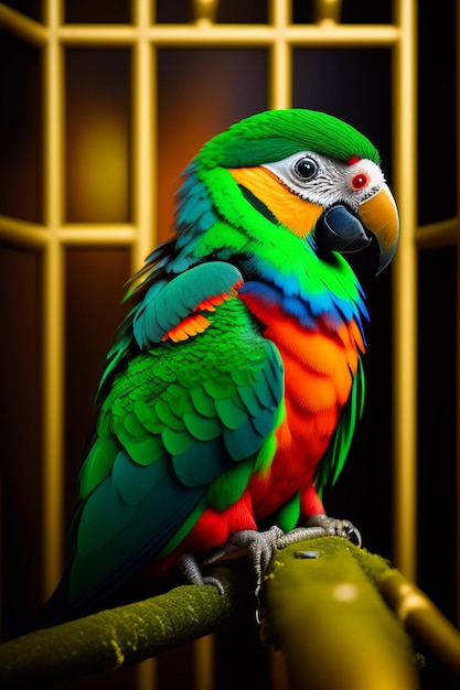 Der Papagei ist ein süßer Vogel.