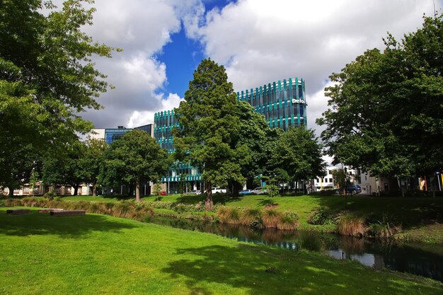 Foto der park in christchurch auf der südinsel neuseelands