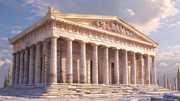 Der Parthenon ist ein antiker griechischer Tempel, der der Göttin Athena gewidmet ist, die die Athener als ihre Schutzpatronin betrachteten