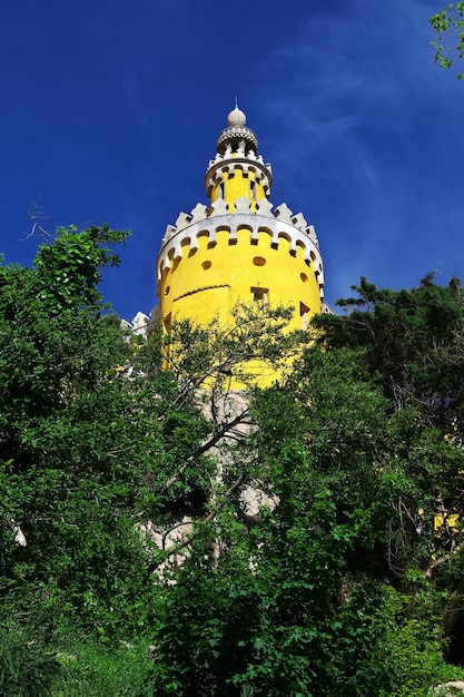 Der Pena-Palast in der Stadt Sintra Portugal