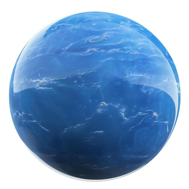 Der Planet Erde isoliert auf einem weißen Hintergrund