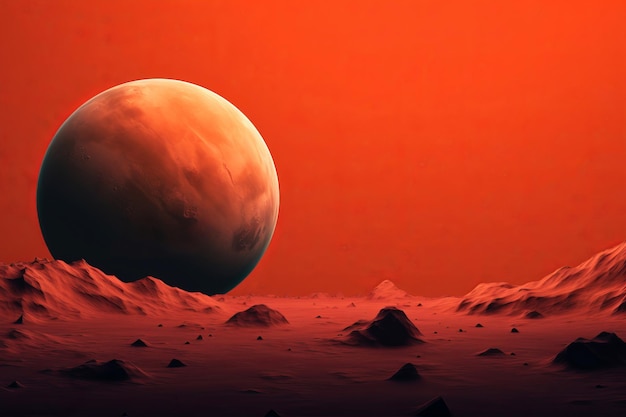 Foto der planet mars erzeugt ai