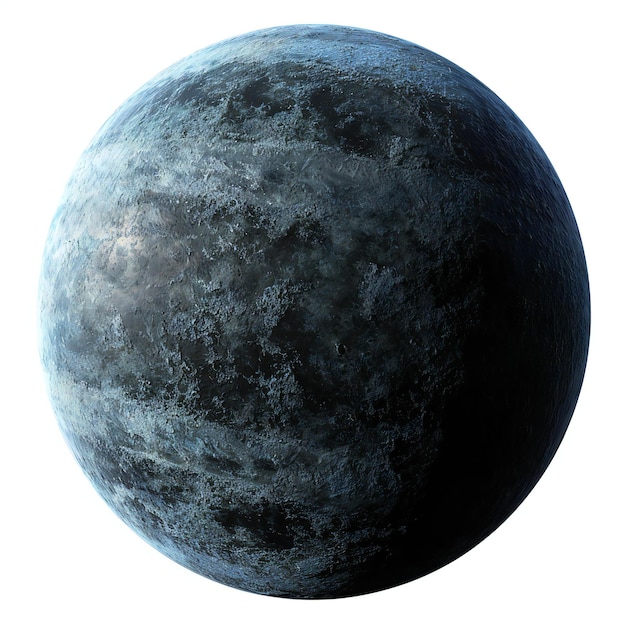 Der Planeten Merkur isoliert auf einem weißen Hintergrund