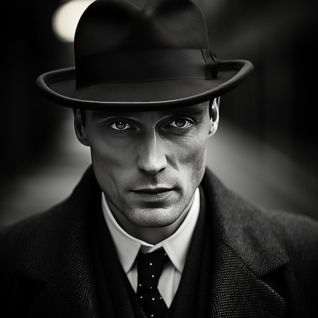 Der rätselhafte Zauberer Ein Porträt von Cillian Murphy in den rauchigen Gassen der 1920er Jahre Noir