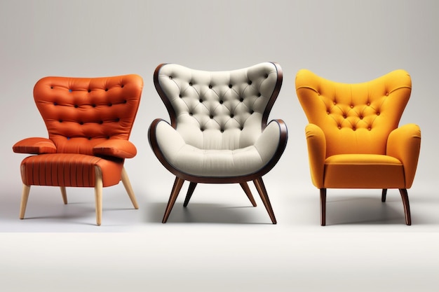 Der Reiz moderner, trendiger Sessel. Generative KI