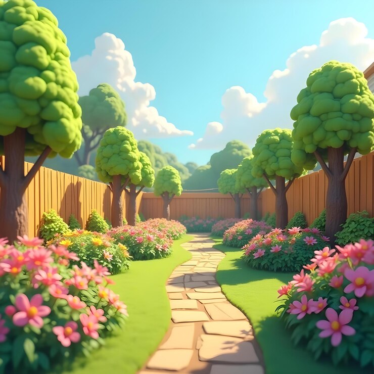 Der reizvolle Gartenpfad