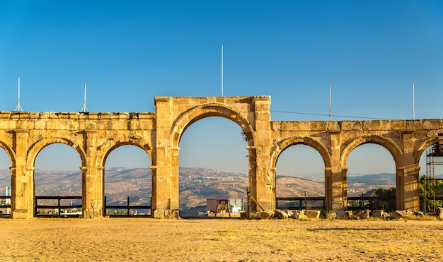 Der römische Zirkus oder das Hippodrom in Jerash, Jordanien