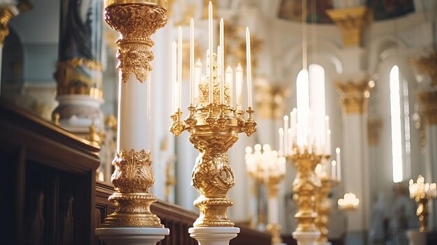 Der ruhige Innenraum der Osterkirche mit strahlendem Sonnenlicht