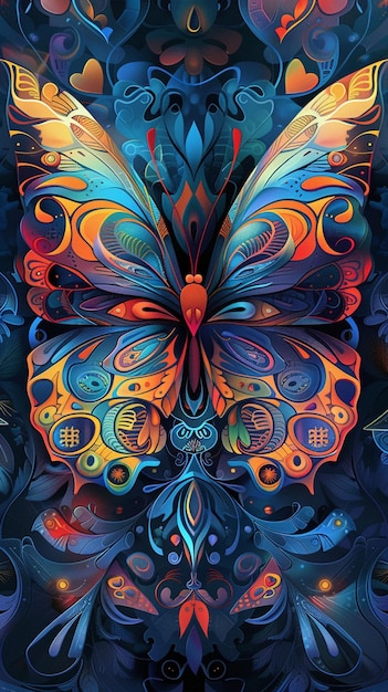 Der Schmetterling ist ein Symbol für Liebe und Glück.