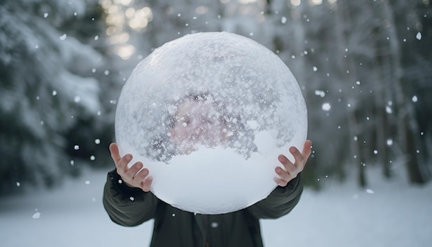 Foto der schneeballeffekt