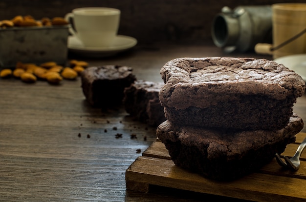 Der Schokoladen-Brownie.