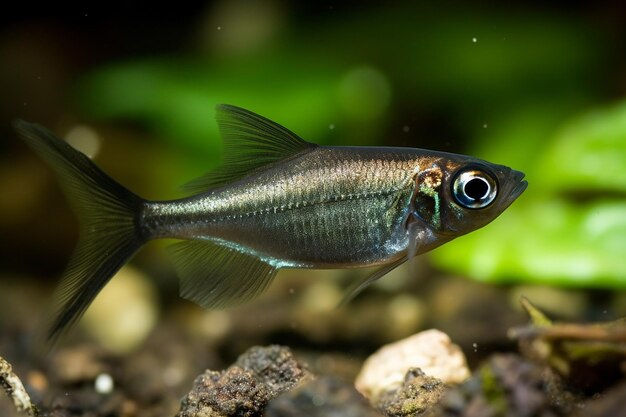 Der schwarze Kaiser Tetra Nematobrycon palmeri var am