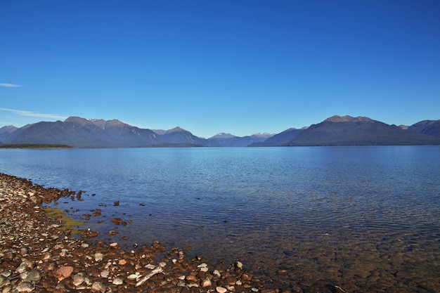 Foto der see der südinsel, neuseeland