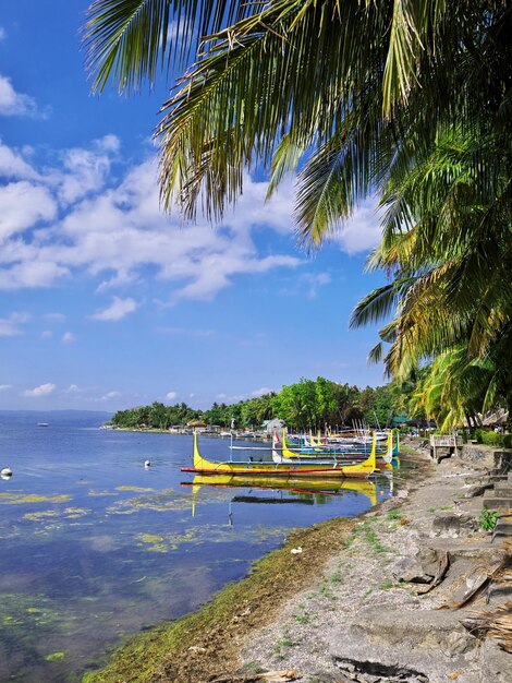 Der See in der Nähe des Vulkans Taal auf den Philippinen