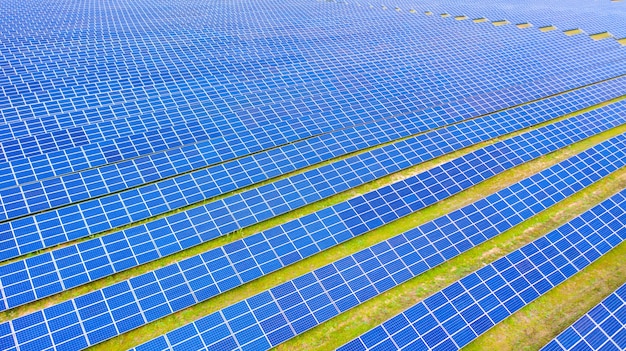 Foto der solarpark ein luftbild