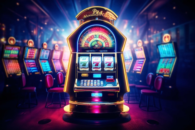 Der Spielautomat im Casino ist ein Spielautomat, auf dem „po“ steht.