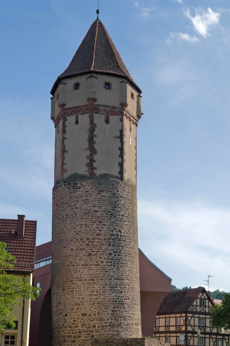 Foto der spitzer turm in wertheim am main