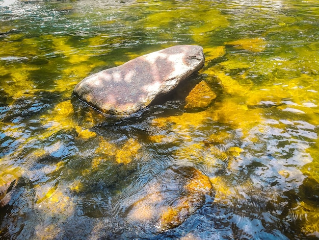 Der Stein im Wasser