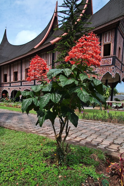 Der Tempel auf der Insel Sumatra, Indonesien