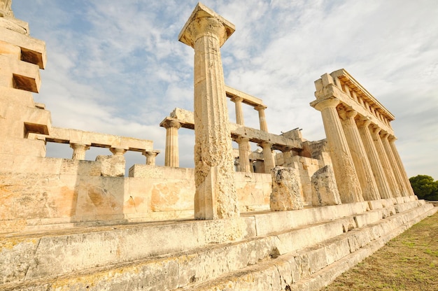 Der Tempel von Aphaia auf der Insel Ägina Griechenland