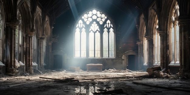Der verlassene Kirchensaal