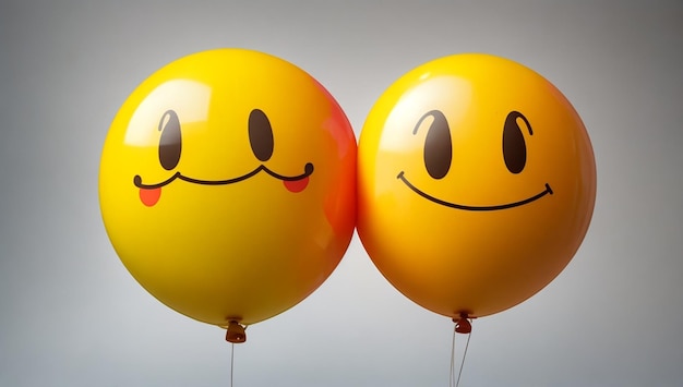 Der Welt-Lächeltag der Smiley-Ballons