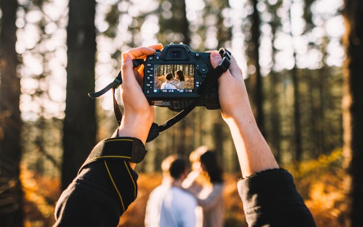 Foto der welttag der fotografie premium-bilder oder banner