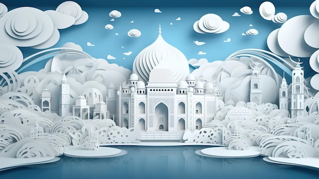 Der Welttourismustag generiert 3D-Reiseillustrationen. KI generiert