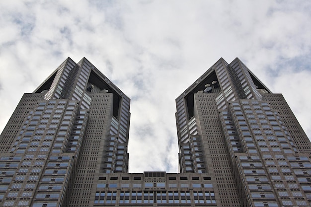 Der Wolkenkratzer im Zentrum von Tokio Japan