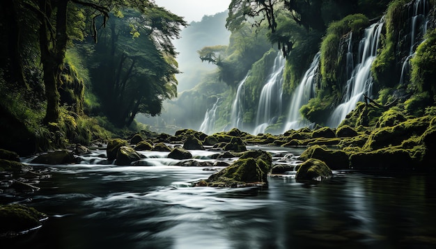 Foto der zauber des versteckten wasserfalls