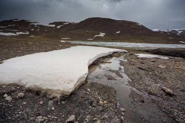 El derretimiento del glaciar