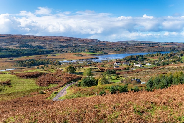 Dervaig en la isla de Mull en Escocia