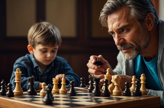 Desafio de xadrez Estratégia pai-filho