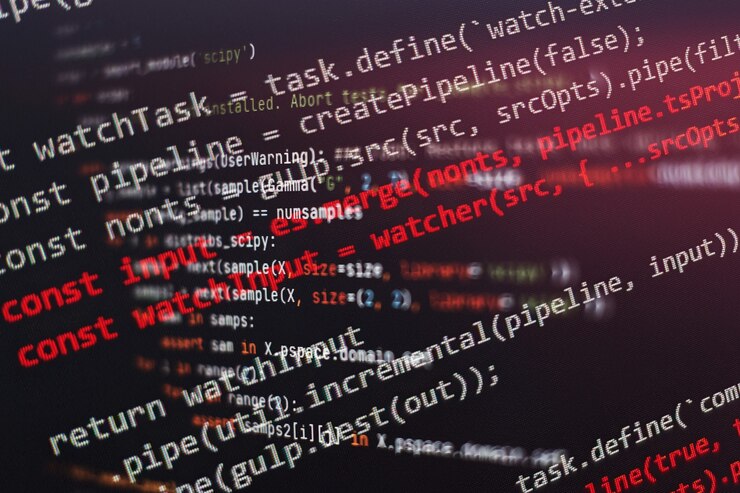 Foto desarrollador de aplicaciones móviles. proyecto de inicio innovador. código de programación del sitio web. negocio de ti.