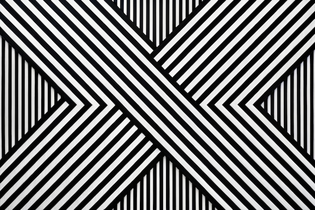 Desarrollar un sorprendente patrón de líneas abstractas en blanco y negro que se centre en el contraste y la simplicidad