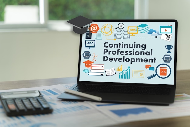 El desarrollo profesional continuo CPD aumenta las habilidades de conocimiento