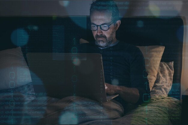 Desarrollo de software digital concepto empresario sistema de gestión de documentos de trabajo dms en el hogar