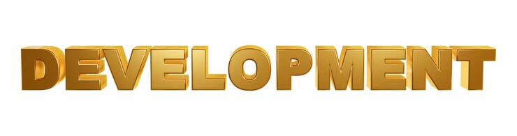 Foto desarrollo de texto dorado tipografía logotipo moderno 3d metálico efecto dorado brillante
