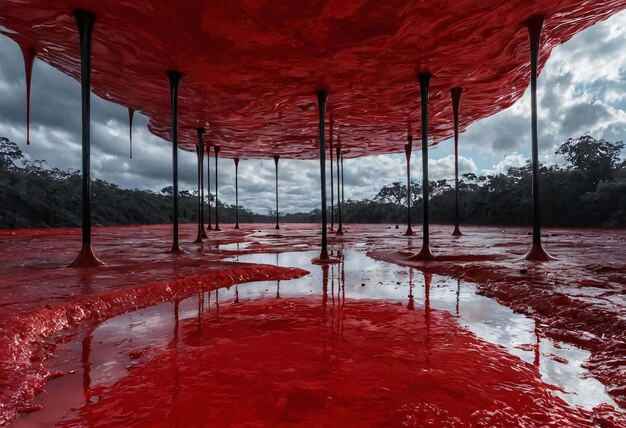 Foto desatar el terror sumergirse en el abismo con esta imagen inquietante atreverse a presenciar el miedo dentro