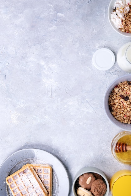 Desayuno casero de granola